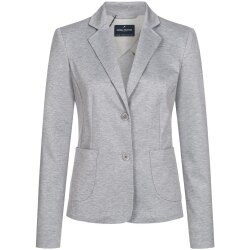 HECHTER Paris CASUAL Damen-Jerseyblazer Modern-Fit Hellgrau
