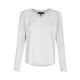 HECHTER Paris ESSENTIALS Damen Crêpe-Shirt Langarm Weiß
