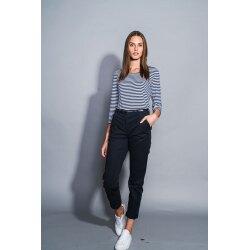 HECHTER Paris CASUAL Damen-Chino-Hose Modern-Fit Marine