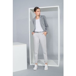 DANIEL HECHTER Corporate Fashion CASUAL Damen-Chino-Hose 4-Taschen Modern Fit Baumwollmix Hellgrau Modell 41300