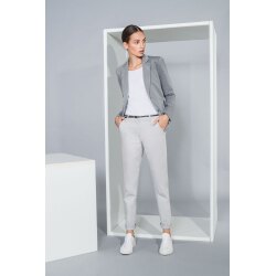 HECHTER Paris CASUAL Damen-Chino-Hose Modern-Fit Hellgrau