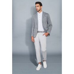 HECHTER Paris CASUAL Herren Chino Modern-Fit Hellgrau