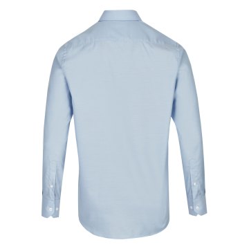 DANIEL HECHTER Corporate Fashion Herren Businesshemd Langarm Haifischkragen Regular Fit Baumwollmischung Hellblau