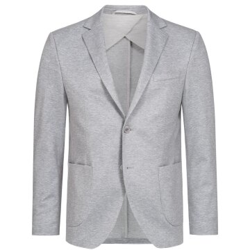 HECHTER Paris CASUAL Herren-Jerseysakko Modern-Fit Grau