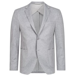 HECHTER Paris CASUAL Herren-Jerseysakko Modern-Fit Grau