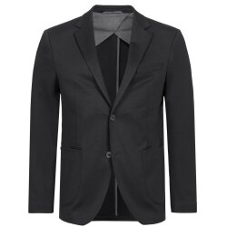 HECHTER Paris CASUAL Herren-Jerseysakko Modern-Fit Schwarz