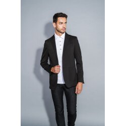 HECHTER Paris CASUAL Herren-Jerseysakko Modern-Fit Schwarz