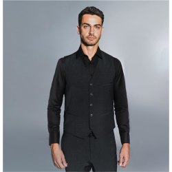DANIEL HECHTER Corporate Fashion Herren Anzugweste V-Neck Tailored Modern Fit Schwarz Modell 35295