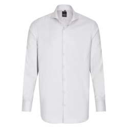 HECHTER Paris ESSENTIALS Herren Hemd Haifisch Shape-Fit Weiß 41/42