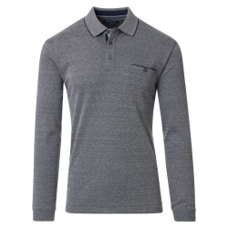 CASAMODA Herren Poloshirt Langarm Polokragen Casual...