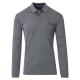CASAMODA Herren Poloshirt Langarm Polokragen Casual Piqué Blaugrau