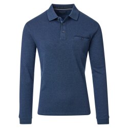 CASAMODA Herren Poloshirt Langarm Polokragen Casual...