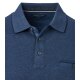 CASAMODA Herren Poloshirt Langarm Polokragen Casual Piqué Blau