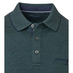 CASAMODA Herren Poloshirt Langarm Polokragen Casual Piqué Grün