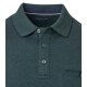 CASAMODA Herren Poloshirt Langarm Polokragen Casual Piqué Grün