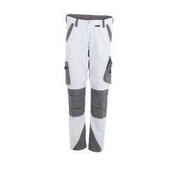 PLANAM Damen Bundhose NORIT 4-Wege-Stretch Weiß/Zink