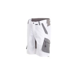 PLANAM Herren Shorts NORIT 4-Wege-Stretch Weiß/Zink
