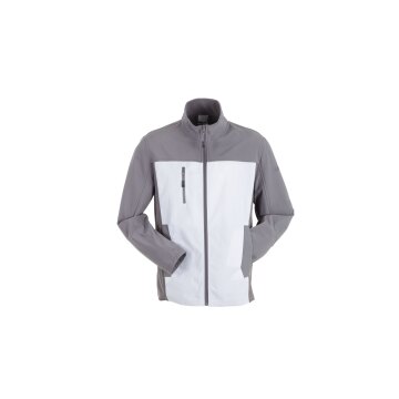 PLANAM Herren Hybridjacke NORIT 4-Wege-Stretch Weiß/Zink