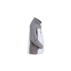 PLANAM Herren Hybridjacke NORIT 4-Wege-Stretch Weiß/Zink
