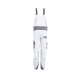 PLANAM Herren Latzhose NORIT 4-Wege-Stretch Weiß/Zink