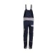 PLANAM Herren Latzhose NORIT 4-Wege-Stretch Schwarzblau/Zink