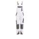 PLANAM Damen Latzhose NORIT 4-Wege-Stretch Weiß/Zink