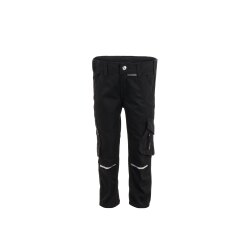 PLANAM Bundhose KIDS Reflexbiesen 4-Wege-Stretch Schwarz