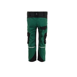 PLANAM Bundhose KIDS Reflexbiesen 4-Wege-Stretch Grün/Schwarz
