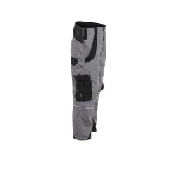 PLANAM Bundhose KIDS Reflexbiesen 4-Wege-Stretch Zink/Schwarz