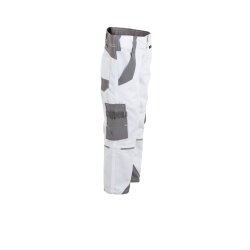 PLANAM Bundhose KIDS Reflexbiesen 4-Wege-Stretch Weiß/Zink