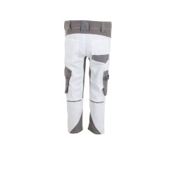 PLANAM Bundhose KIDS Reflexbiesen 4-Wege-Stretch Weiß/Zink