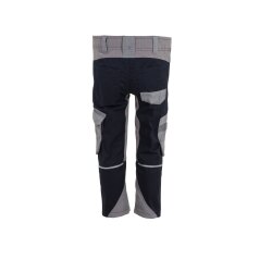 PLANAM Bundhose KIDS Reflexbiesen 4-Wege-Stretch Schwarzblau/Zink