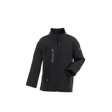 PLANAM Pure Softshelljacke KIDS Reflexbiesen Schwarz