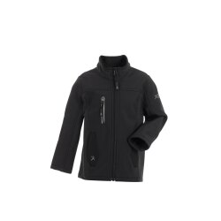 PLANAM Pure Softshelljacke KIDS Reflexbiesen Schwarz