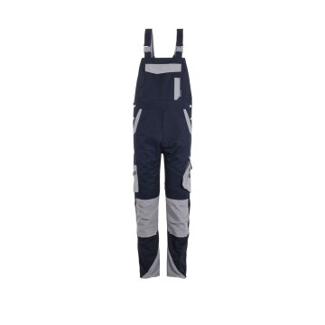 PLANAM Herren Latzhose NORIT 4-Wege-Stretch Schwarzblau/Zink 52