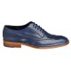 WILVORST Schuhe Herren Schnürschuh Kalbsleder Ledersohle Blau