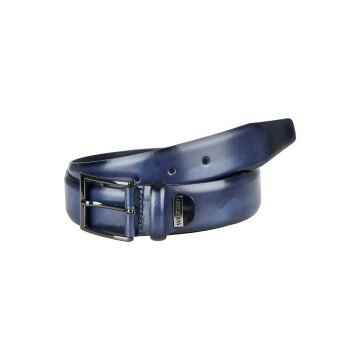 Wilvorst GÜRTEL Herren Anzug-Gürtel Glattleder Mitternachtsblau