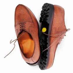 Prime Shoes MUNICH Schnürschuh Vibram®-Sohle Scotch Cognac