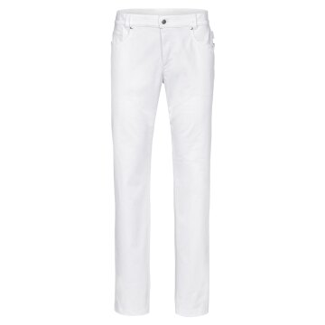 Greiff CARE Herren Hose 5-Pocket-Style Regular-Fit Weiß