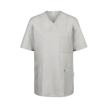 Greiff CARE unisex Schlupfkasack Kurzarm Regular Fit Hellgrau