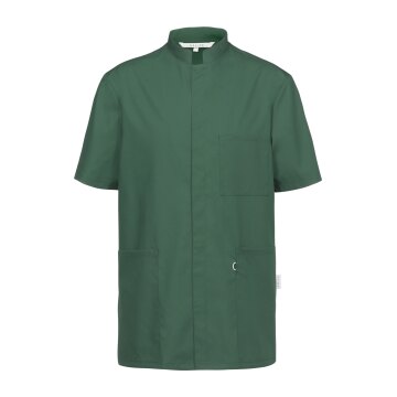 Greiff CARE unisex Kasack Kurzarm Regular Fit TENCEL Dunkelgrün