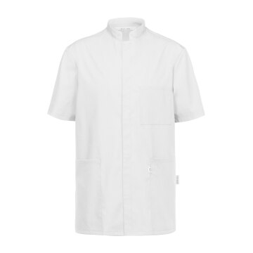Greiff CARE unisex Kasack Kurzarm Regular-Fit TENCEL Weiß