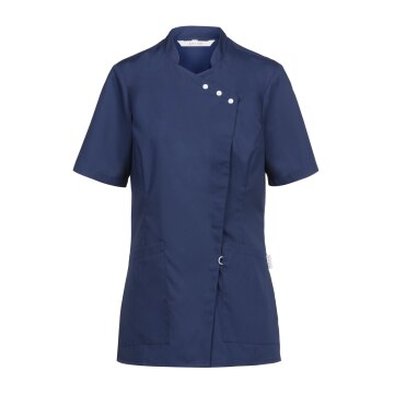 Greiff CARE Damen Kasack Kurzarm Regular-Fit TENCEL Dunkelblau