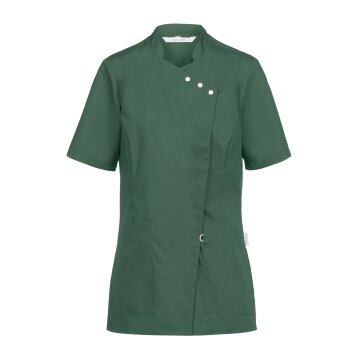 Greiff CARE Damen Kasack Kurzarm Regular-Fit TENCEL Dunkelgrün