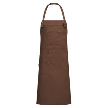 Greiff GASTRO MODA Service Latzschürze Canvas 77x95 Rostbraun