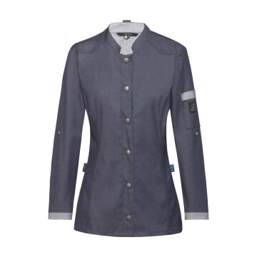 Greiff GASTRO-MODA Cuisine Damen Kochjacke Bikerstyle Marine