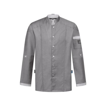 Greiff GASTRO-MODA Cuisine Herren Kochjacke Bikerstyle Regular Grau