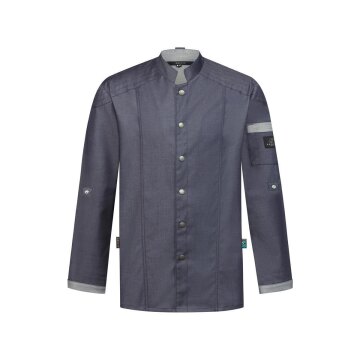 Greiff GASTRO MODA Cuisine Herren Kochjacke Bikerstyle Marine