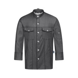 Greiff GASTRO MODA Herren Kochjacke Jeans-Style Anthrazit