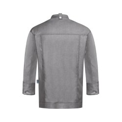 Greiff GASTRO MODA Cuisine Herren Kochjacke Jeans-Style Grau